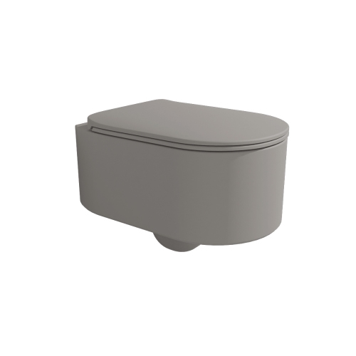 Immagine di Flaminia ASTRA vaso sospeso con sistema goclean®, senza sedile, colore cenere finitura opaco AS118GCEN