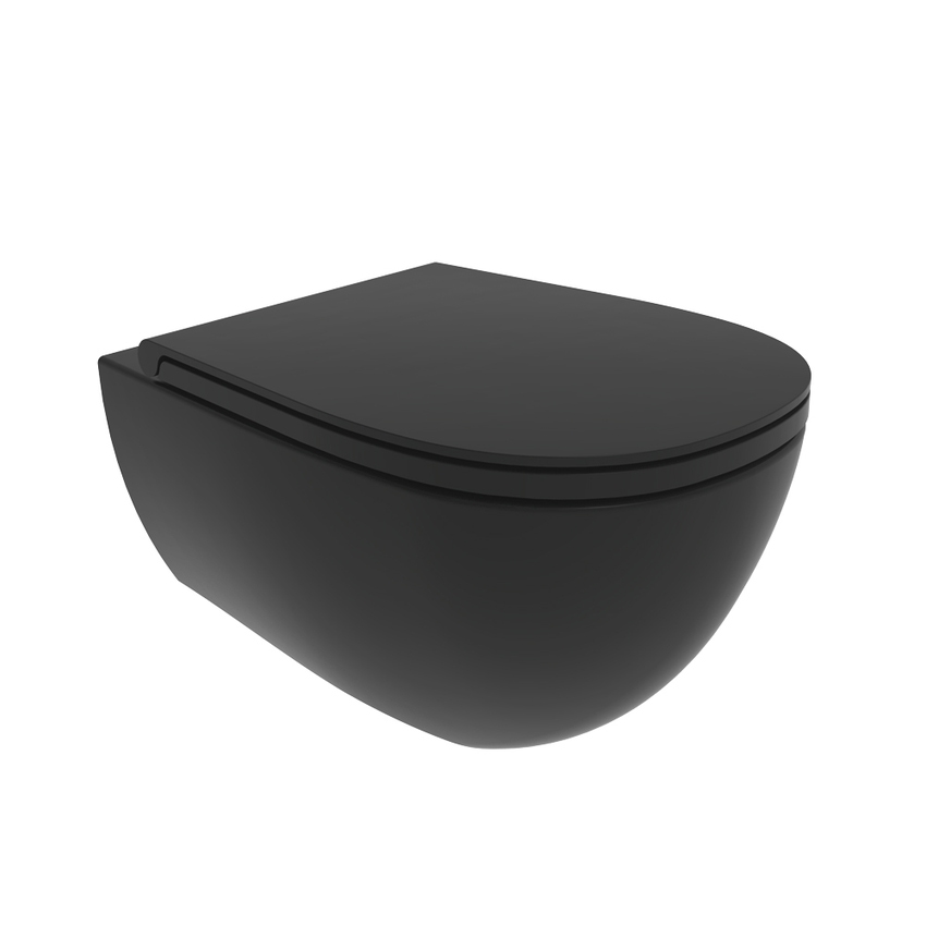 Immagine di Flaminia IO 2.0 vaso sospeso con sistema goclean®, colore carbone finitura opaco IO118GCAR