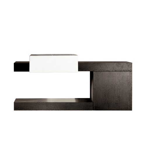 Immagine di Flaminia ACQUAGRANDE set composizione reversibile per lavabo Acquagrande 60 da semincasso, finitura rovere moro MAS60