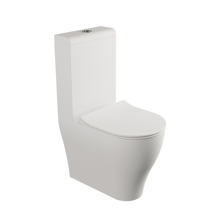 Immagine di Flaminia APP PLUS vaso monoblocco, con sistema goclean®, senza sedile, per ristrutturazioni, colore bianco latte finitura opaco AP116RGLAT