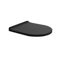 Immagine di Flaminia APP coprivaso slim in termoindurente, con discesa rallentata e cerniere a sgancio rapido, colore nero finitura lucido QKCW09NER