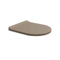 Immagine di Flaminia APP coprivaso slim in termoindurente, con discesa rallentata e cerniere a sgancio rapido, colore fango finitura opaco QKCW09FAN
