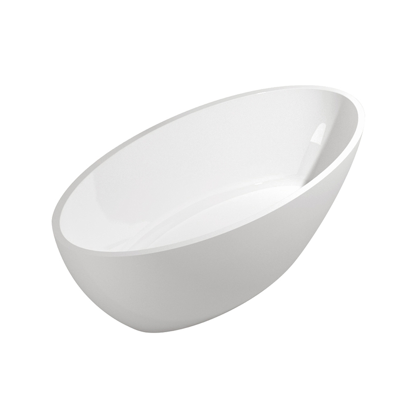 Immagine di Flaminia APP vasca freestanding 150 cm, in pietraluce, colore bianco finitura lucido AP150V
