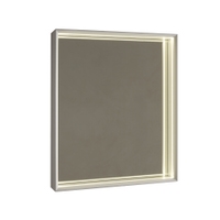 Immagine di Flaminia APP specchio 70 cm, reversibile, con illuminazione led su tutto il perimetro, con cornice verniciata, colore bianco finitura opaco AP70B