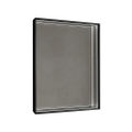 Immagine di Flaminia APP specchio L.100 H.70 cm, reversibile, con illuminazione led su tutto il perimetro, con cornice verniciata, colore nero finitura opaco AP100NE