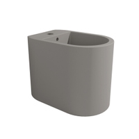 Immagine di Flaminia ASTRA bidet back to wall, monoforo, con troppopieno, colore cenere finitura opaco AS217CEN