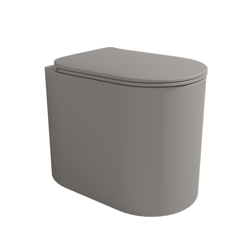 Immagine di Flaminia ASTRA vaso back to wall Plus, con sistema goclean®, senza sedile, colore cenere finitura opaco AS117RGCEN