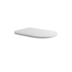 Immagine di Flaminia ASTRA coprivaso slim in termoindurente, a discesa rallentata, con cerniere a sgancio rapido, colore bianco ASCW05
