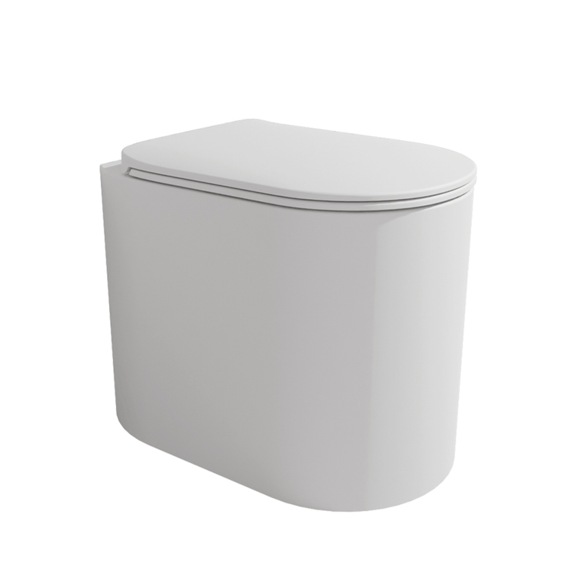 Immagine di Flaminia ASTRA vaso back to wall, con sistema goclean® e scarico S/P, senza sedile, colore bianco latte finitura opaco AS117GLAT