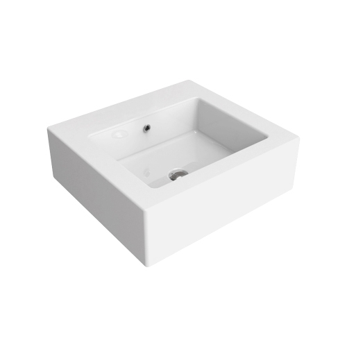 Immagine di Flaminia ACQUAGRANDE 60 lavabo da appoggio o sospeso 60 cm, colore bianco finitura lucido 5052
