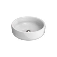 Immagine di Flaminia BONOLA 50 lavabo 50 cm, da appoggio su piano o su colonna, senza troppopieno, colore bianco finitura lucido BN50A