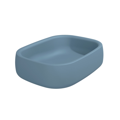 Immagine di Flaminia BONOLA 60 lavabo 62 cm da appoggio, senza troppopieno, colore nuvola finitura opaco BN60ANUV