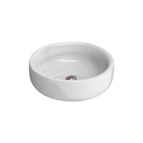 Immagine di Flaminia BONOLA 46 lavabo 46 cm, da appoggio su piano o su colonna, senza troppopieno, colore bianco finitura lucido BN46A