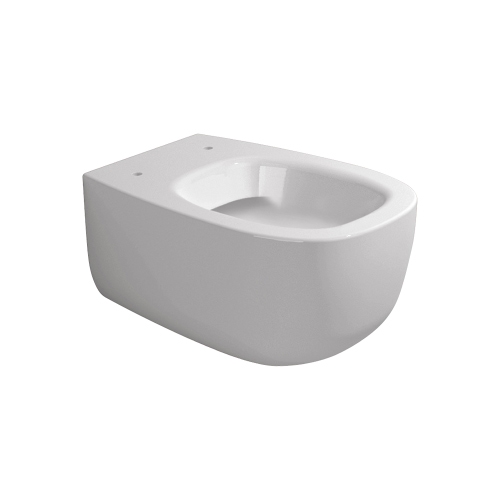Immagine di Flaminia BONOLA set sanitari sospesi, vaso con sistema goclean® e coprivaso slim con discesa rallentata, bidet monoforo con troppopieno, colore bianco finitura lucido BN118G+BN218+BNCW03