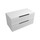 Flaminia BOX base sospesa, 2 cassetti, L.105 P.50 H.50 cm, con top, finitura oj bianco BX437+BXPR51OJB
