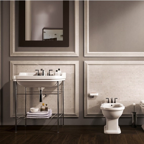 Immagine di Flaminia EFI base di appoggio in ottone per lavabo EFI 70 cm, finitura cromo 6016