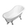 Flaminia EVERGREEN vasca free-standing 170 cm, in crystal-tech, colore bianco finitura lucido, piedi finitura cromo EG170CB