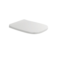 Immagine di Flaminia FLAG coprivaso avvolgente in termoindurente, a discesa rallentata, con cerniere a sgancio rapido finitura oro, colore bianco finitura lucido FGCW03OR