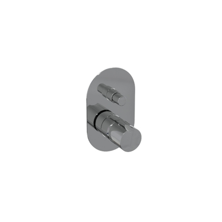 Immagine di Flaminia FOLD miscelatore monocomando ad incasso per vasca/doccia con deviatore, finitura cromo FL2081