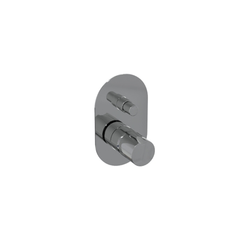 Immagine di Flaminia FOLD miscelatore monocomando ad incasso per vasca/doccia con deviatore, finitura cromo FL2081