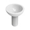 Immagine di Flaminia FONTE FONTANA 70 lavabo da appoggio 70 cm, e colonna, colore bianco finitura lucido FN70L+FN70C