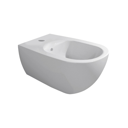 Immagine di Flaminia IO 2.0 bidet sospeso monoforo, con troppopieno, colore bianco finitura lucido IO218