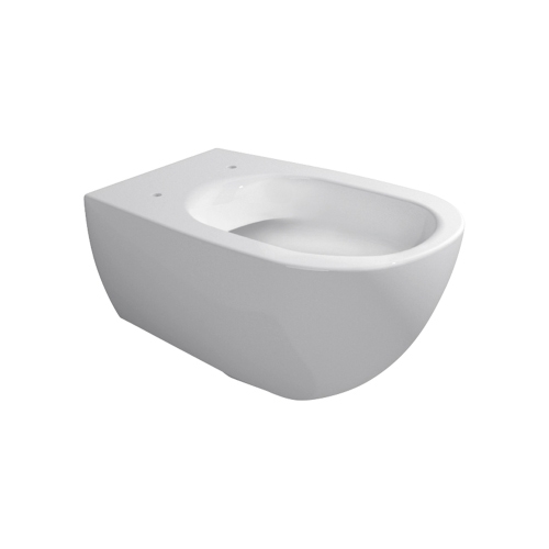 Immagine di Flaminia IO 2.0 set sanitari sospesi, vaso con sistema goclean® e coprivaso slim con discesa rallentata, bidet monoforo con troppopieno, colore bianco finitura lucido IO118G+IO218+IOCW07