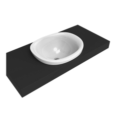 Immagine di Flaminia IO lavabo da incasso 60 cm, senza troppopieno, colore bianco finitura lucido IO4260