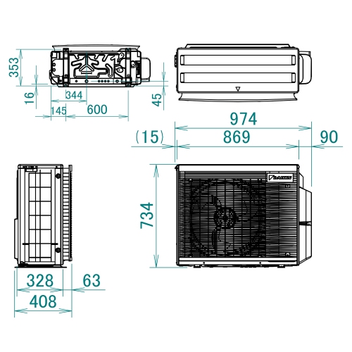 Daikin Fdxm F Canalizzabile Ultrapiatta R Climatizzatore Canalizzabile Trial Split Inverter