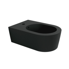 Immagine di Flaminia LINK bidet sospeso monoforo, con troppopieno, colore carbone finitura opaco 5051/BCAR