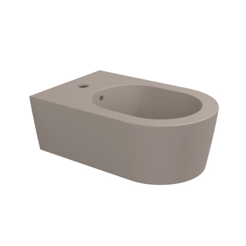 Immagine di Flaminia LINK bidet sospeso monoforo, con troppopieno, colore argilla finitura opaco 5051/BARG