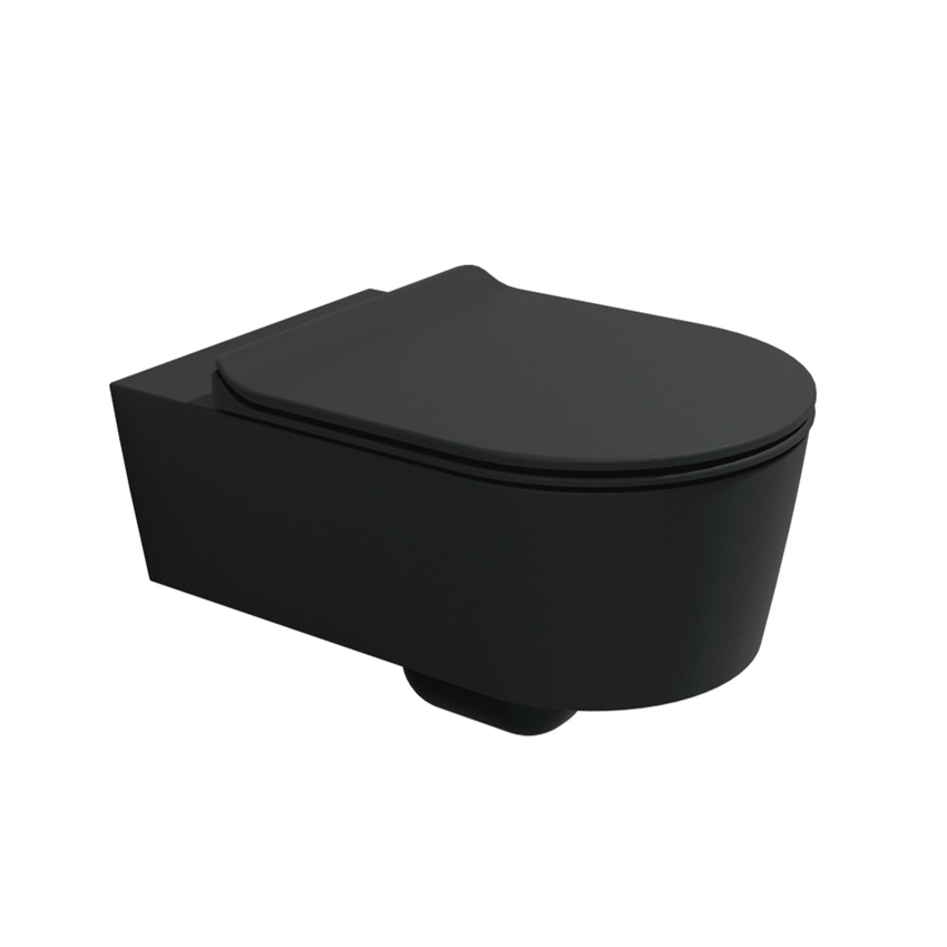 Immagine di Flaminia LINK vaso sospeso con sistema goclean®, senza sedile, colore carbone finitura opaco 5051/WCGCAR