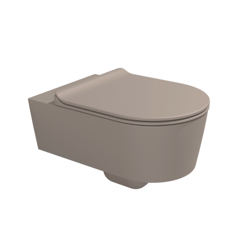 Immagine di Flaminia LINK vaso sospeso con sistema goclean®, senza sedile, colore argilla finitura opaco 5051/WCGARG