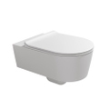 Immagine di Flaminia LINK vaso sospeso con sistema goclean®, senza sedile, colore bianco latte finitura opaco 5051/WCGLAT