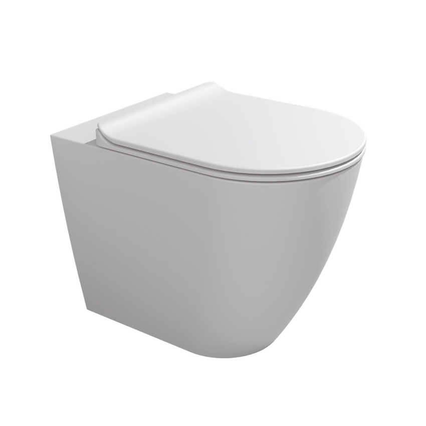 Immagine di Flaminia LINK PLUS vaso back to wall con sistema goclean®, scarico S/P, senza sedile, colore bianco latte finitura opaco LK117RGLAT