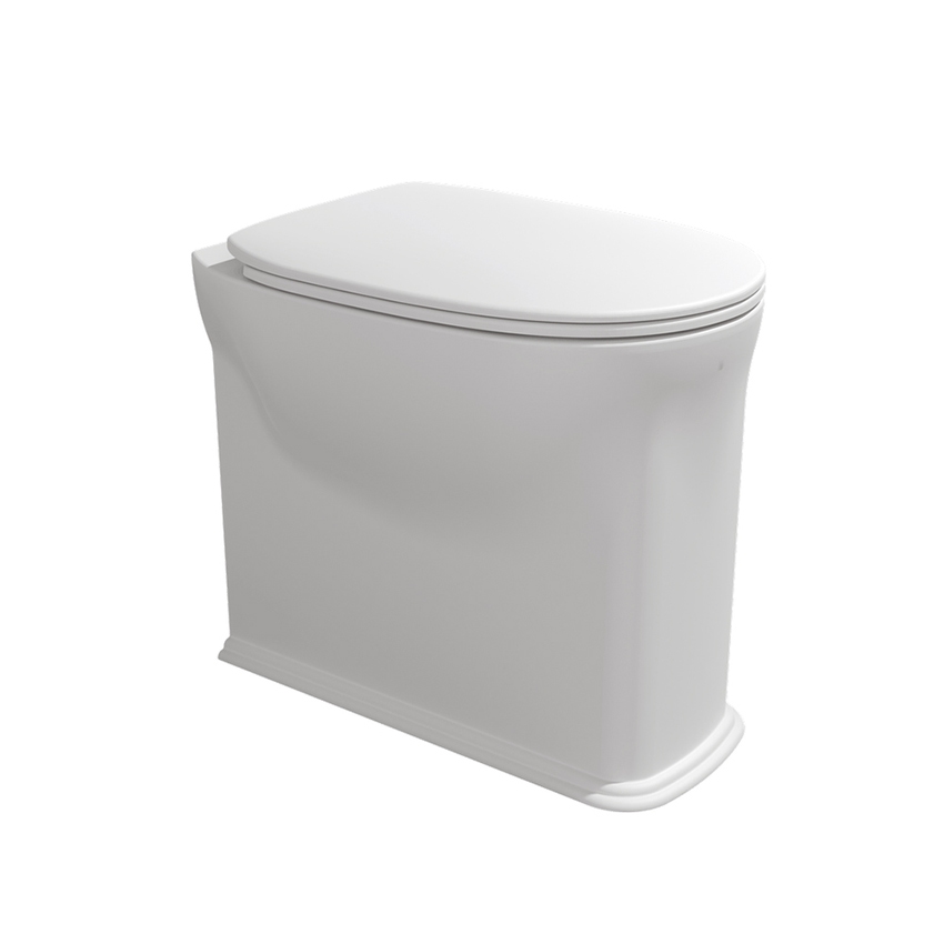 Immagine di Flaminia MADRE vaso back to wall con sistema goclean®, scarico S/P, senza sedile, colore bianco latte finitura opaco MA117GLAT