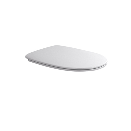Immagine di Flaminia MADRE coprivaso SLIM in termoindurente a discesa rallentata, colore bianco finitura lucido MACW05