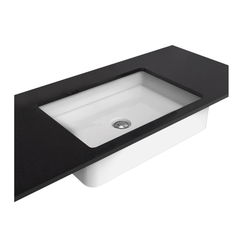 Immagine di Flaminia MINIWASH 60 lavabo 60 cm sottopiano, senza troppopieno, smaltato esternamente, colore bianco finitura lucido MW60SP