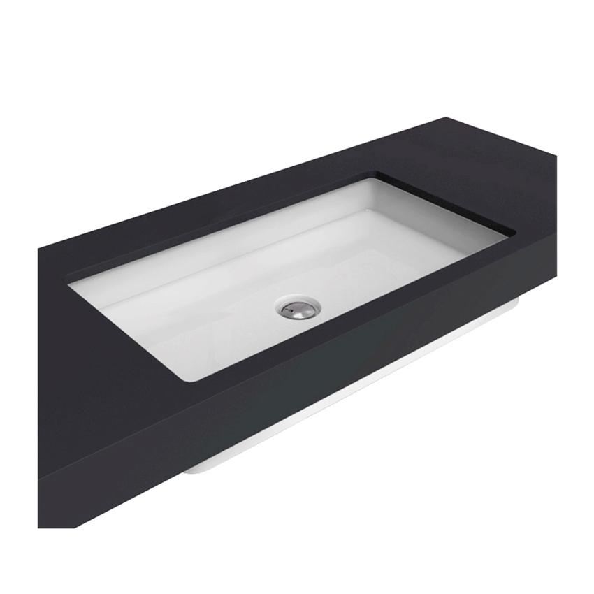 Immagine di Flaminia MINIWASH 75 lavabo 75 cm sottopiano, senza troppopieno, smaltato esternamente, colore bianco finitura lucido MW75SP