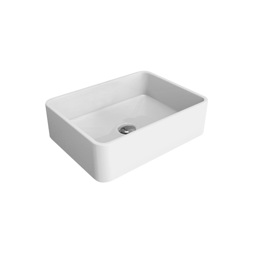 Immagine di Flaminia MINIWASH 48 lavabo 48 cm da appoggio o sospeso con staffa, senza troppopieno, colore bianco finitura lucido MWL48