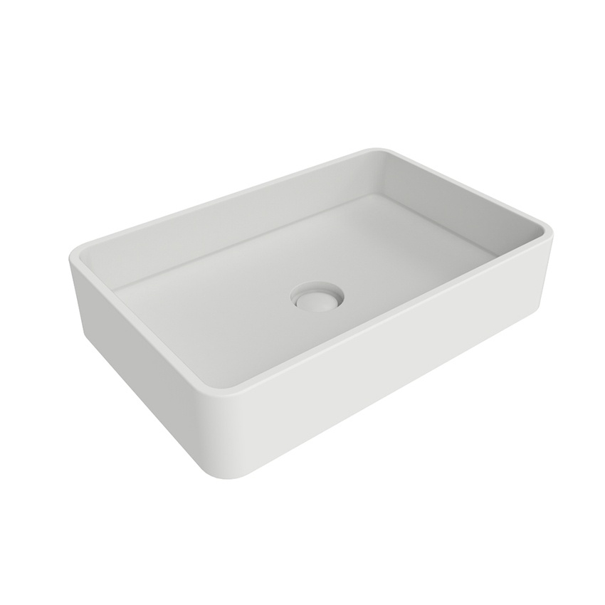 Immagine di Flaminia MINIWASH 60 lavabo 60 cm da appoggio o sospeso con staffa, senza troppopieno, colore bianco latte finitura opaco MWL60LAT