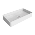 Immagine di Flaminia MINIWASH 75 lavabo 75 cm da appoggio o sospeso con staffe, senza troppopieno, colore bianco finitura lucido MWL75