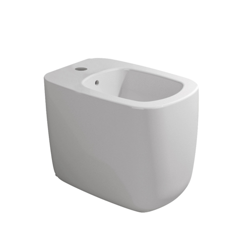 Immagine di Flaminia MONÒ bidet back to wall monoforo, con troppopieno, colore bianco finitura lucido MN217