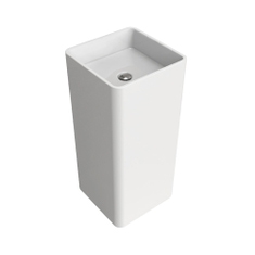 Immagine di Flaminia MONOWASH lavabo 40 cm a colonna a parete, senza troppopieno, colore bianco finitura lucido MW40P