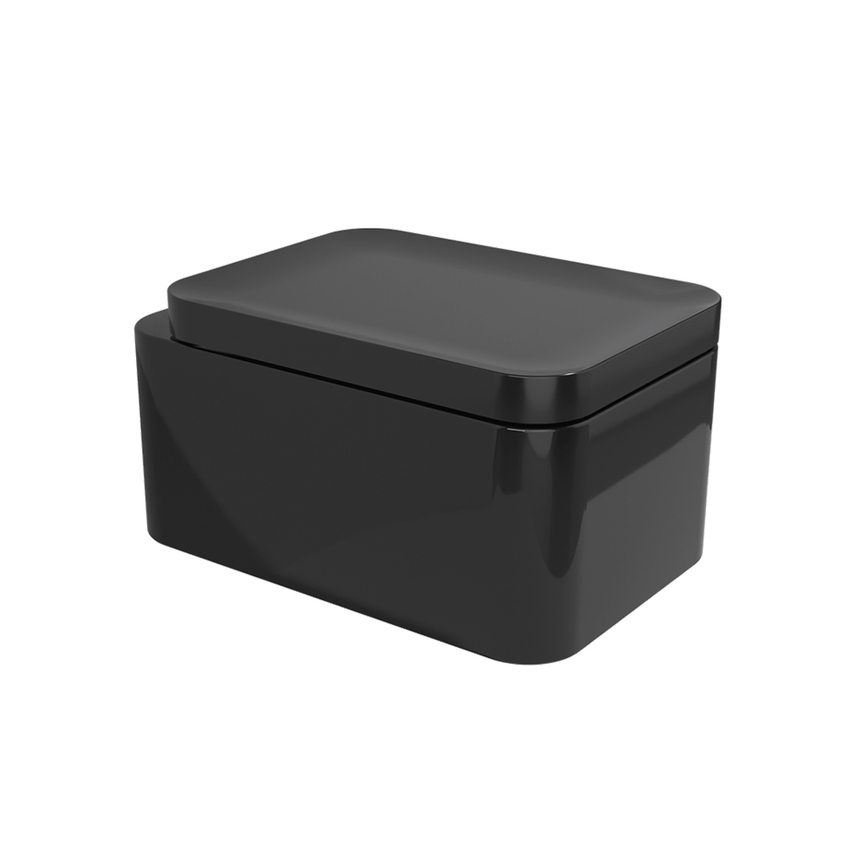 Immagine di Flaminia NILE vaso sospeso con sistema goclean®, senza sedile, colore nero finitura lucido NL118GNER