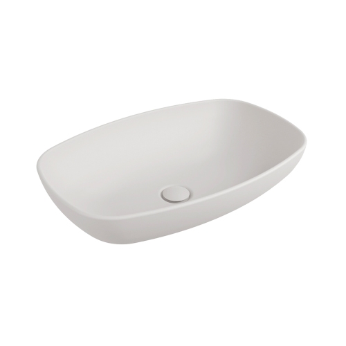 Immagine di Flaminia NUDASLIM lavabo 60 cm da appoggio, senza troppopieno, colore bianco latte finitura opaco ND60ALAT