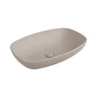 Immagine di Flaminia NUDASLIM lavabo 60 cm da appoggio, senza troppopieno, colore argilla finitura lucido ND60AARG