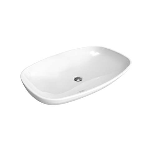 Immagine di Flaminia NUDA 85 lavabo 86 cm sospeso o appoggio senza troppopieno, colore bianco finitura lucido 5080