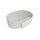 Flaminia ROLL 56 lavabo 56 cm da appoggio, senza troppopieno, colore bianco latte finitura lucido RL56LLAT