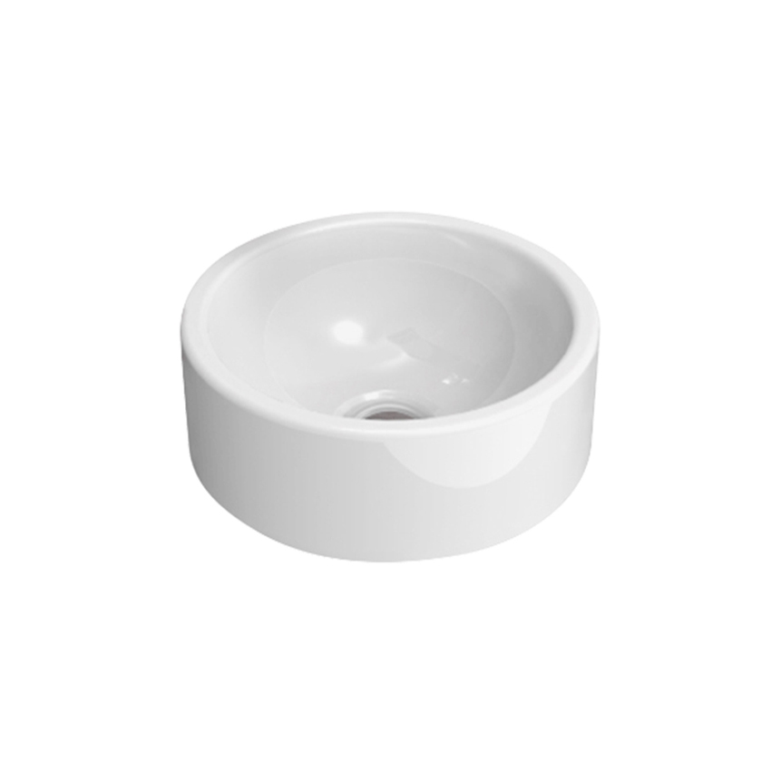 Immagine di Flaminia MINI TWIN 30 lavabo Ø 27 cm da appoggio, senza troppopieno, colore bianco finitura lucido 5059222